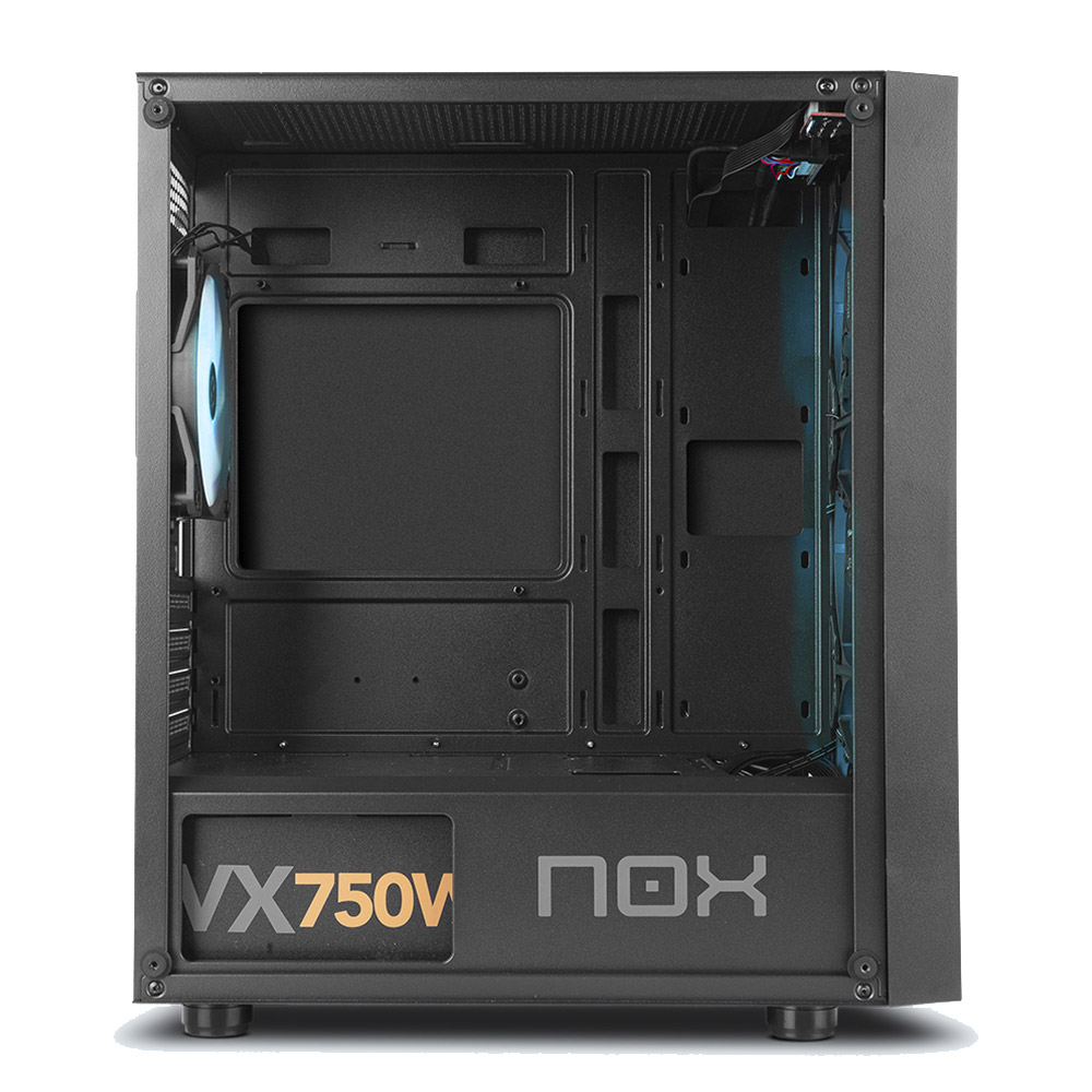 Caixa Micro-ATX Nox Infinity Epsilon RGB Vidro Temperado Preta 3